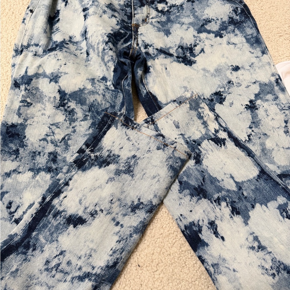 Brand new with tags size 29 Tory Burch Blue Tie-Dye Super Skinny Jeans